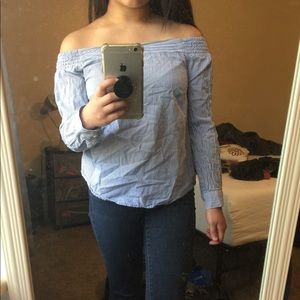 OFF THE SHOULDER SHIRT
